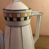 Cafetière Art déco en porcelaine