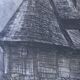 Alexandru Gogilea - "Acquaforte" Wooden Church - 20x20 cm