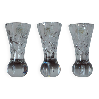 Bohemia Crystal Glass Trio