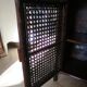 Support buffet bibus woven rattan 2 doors in caning - vintage 60s/70s