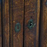 18th-Century Antique English 2-Door Cabinet