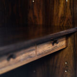 Vintage Mid-Century Danish Modern Rosewood Bookcase with Bar by Erik Brouer for Brouer Møbelfabrik,