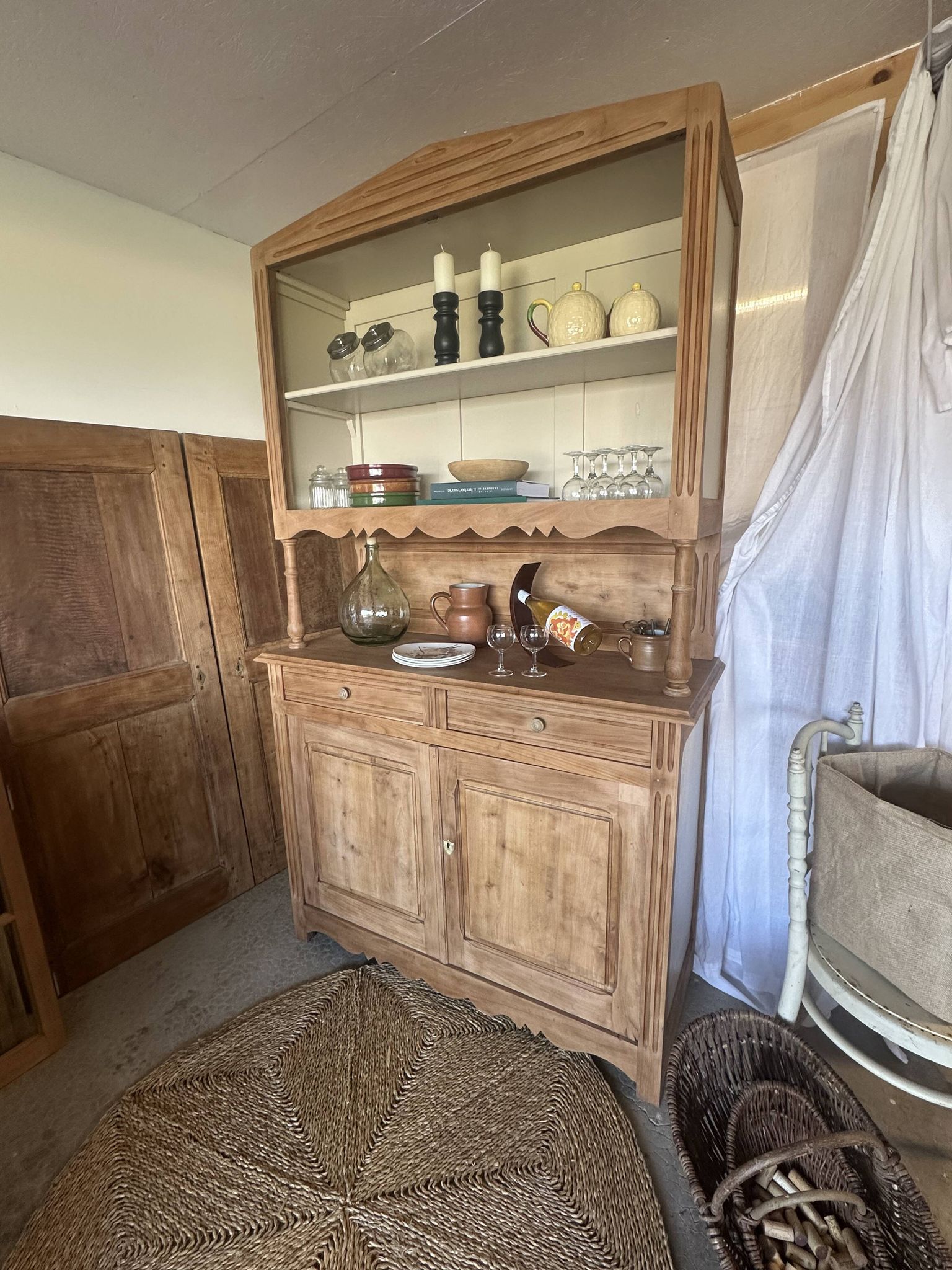 Antique sideboard, double-bodied dresser