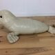 Omersa seal, white leather foot rest