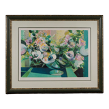 Lithograph camille hilaire bouquet of flowers 121 of 175 certificate