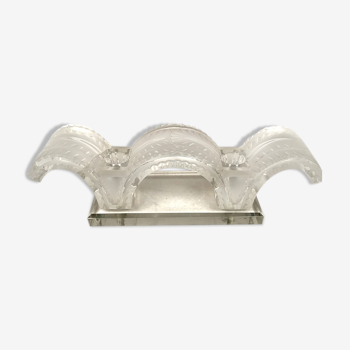 Lalique, Porquerolles model candlestick