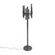 Chrome uplight floor lamp with 8 light points