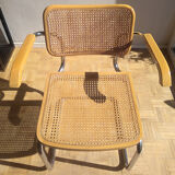 Cesca chair, Marcel Breuer design, Italian edition of the 70s/80s