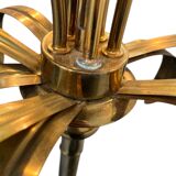Vintage gold lotus floor lamp/floor lamp