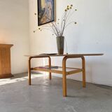 Oval coffee table beech 1980 Aalto Ikea