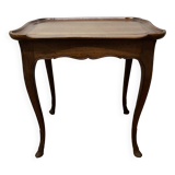 Cabaret table in walnut and oak from the end of the 19th century