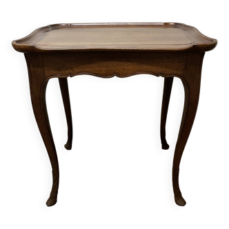 Cabaret table in walnut and oak from the end of the 19th century