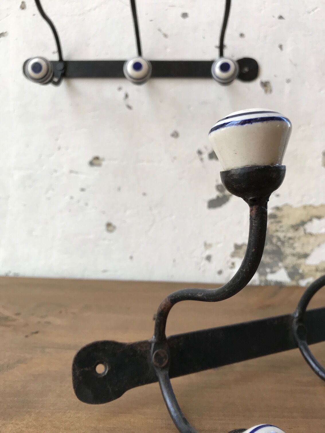 Porcelain and wrought iron