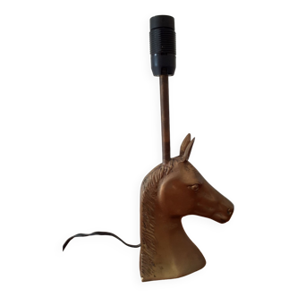 Pied de lampe tête de cheval