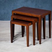 Nest Tables by Severin Hansen for Haslev Møbelsnedkeri, Denmark, 1960s, Set of 3