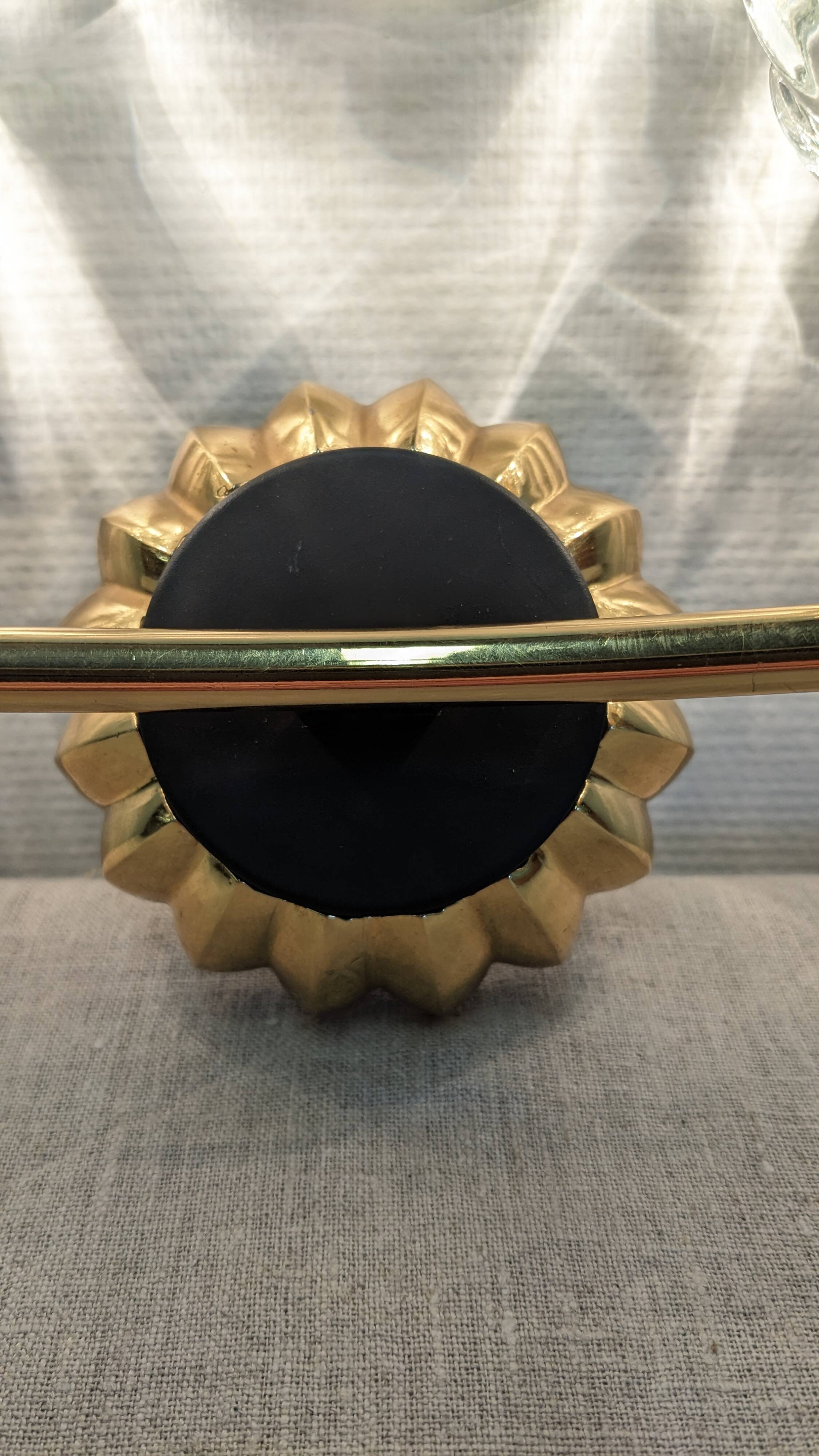 Set of 4 modernist double wall lights by Maison Arlus, France circa 1950.