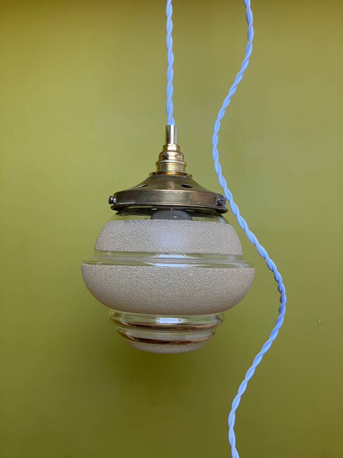 Lampe baladeuse globe art deco vintage