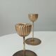 Series of Brass Tulip Candle holders 60s/70s
