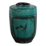 Large ancient turquoise green vase (circa 1820) #30