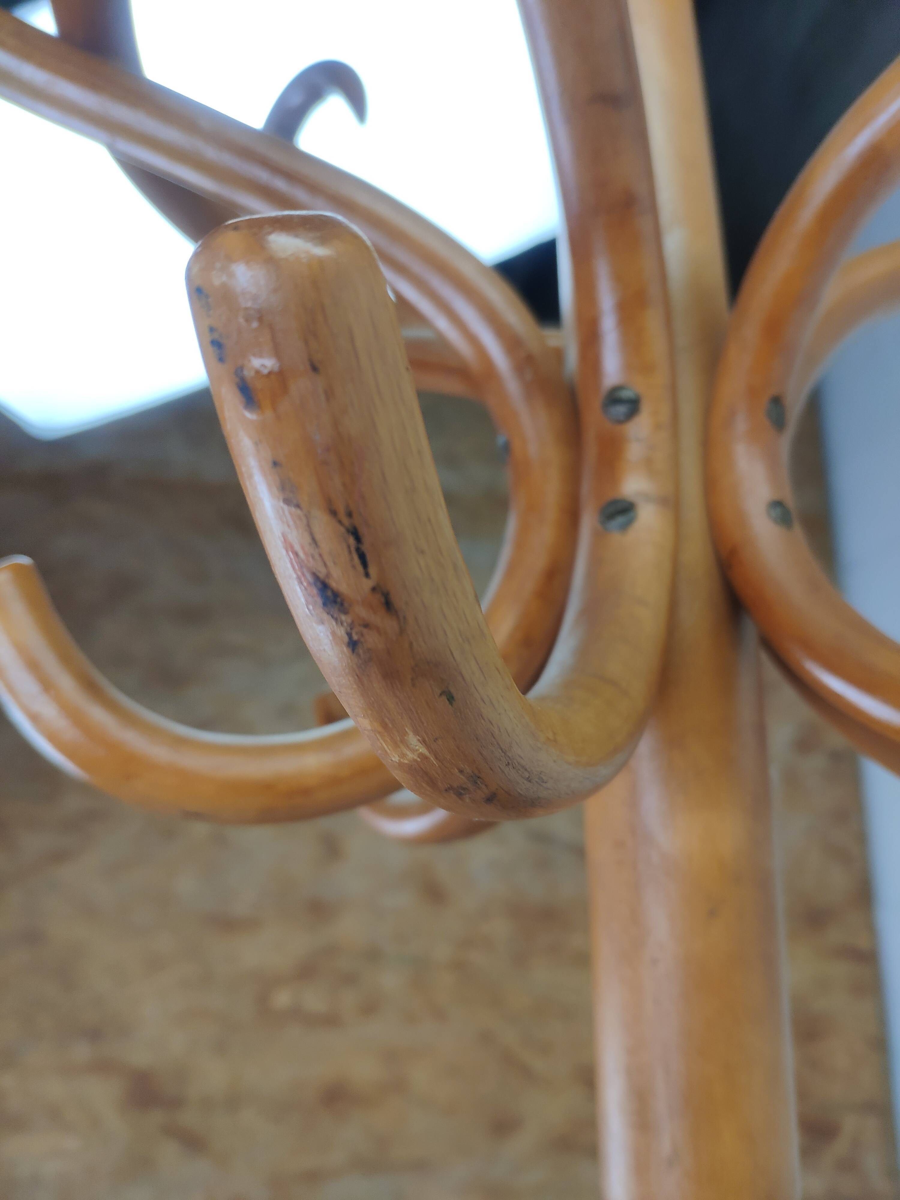 Vintage wooden parrot coat rack