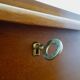 Desk line scandinavian 1960s teak