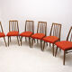 6 mid century dining chairs by Jitona, 1970s