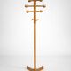 Vintage turned wooden coat rack – 1970s design – authentic patina