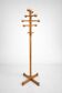 Vintage turned wooden coat rack – 1970s design – authentic patina