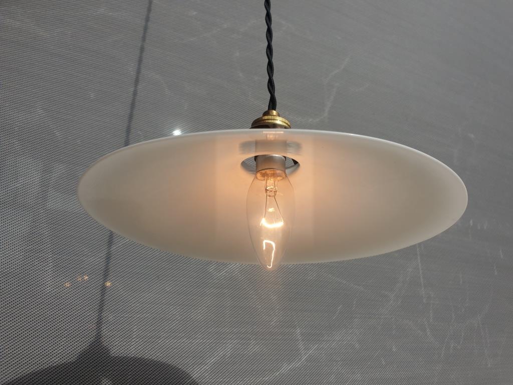 Art Deco opaline pendant lamp