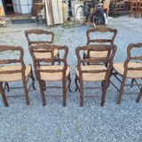 6 chairs louis xv mulch