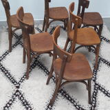 Set of 6 chairs bistro