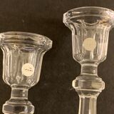 Pair of Arques crystal candlesticks