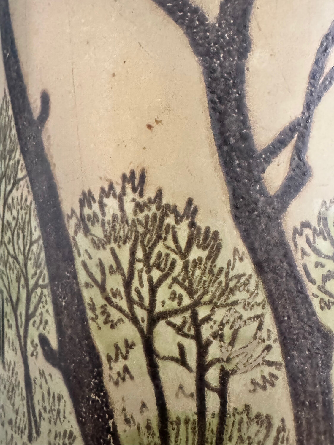 Pair of Legras 1900 enamelled glass vases