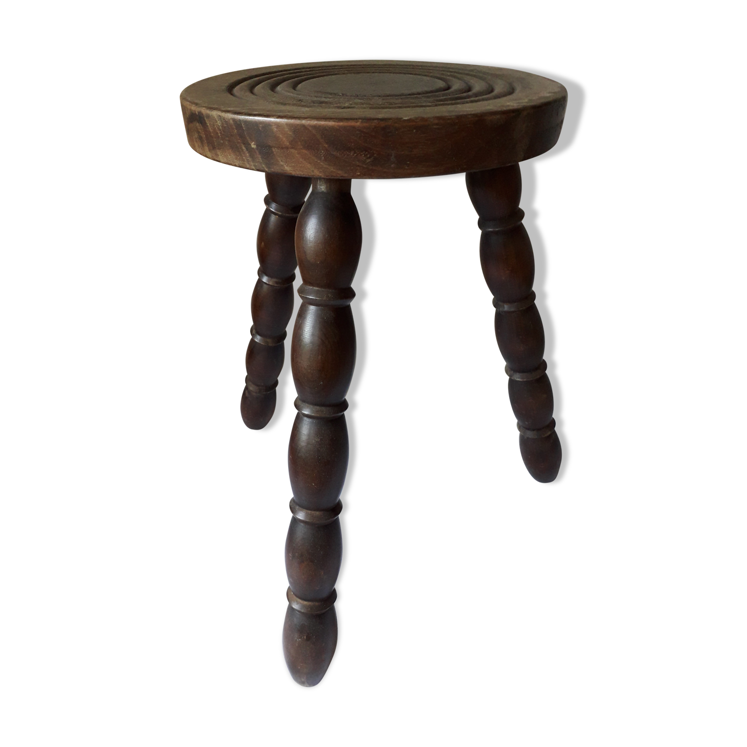 Wooden tripod stool