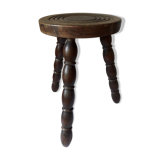 Wooden tripod stool