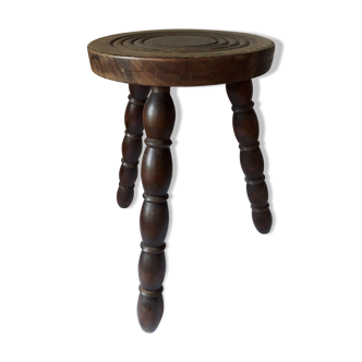Wooden tripod stool