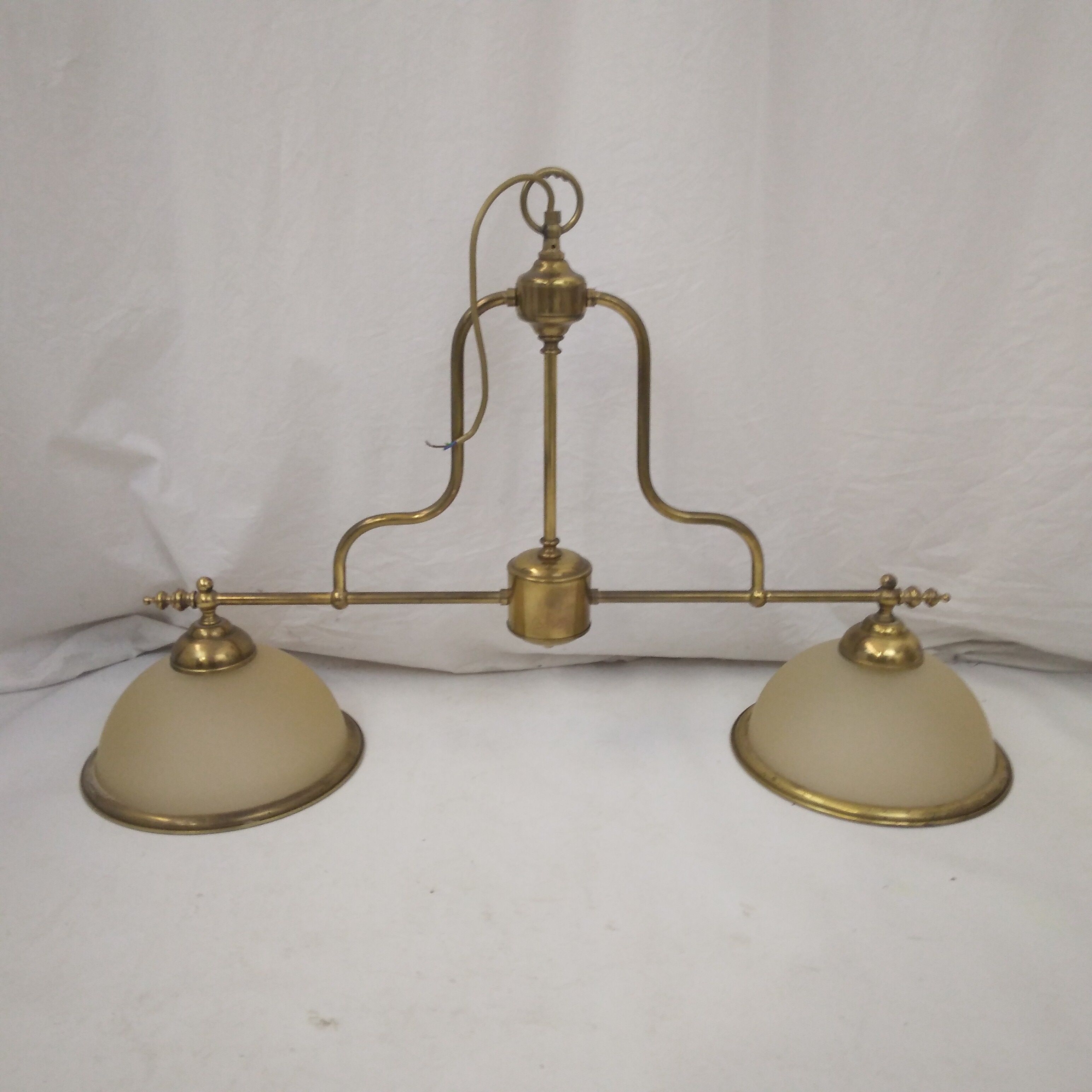American Coop billiards style chandelier