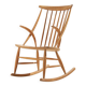 Iw3 beech rocking chair by illum wikkelsø for niels eilersen (mk10413)