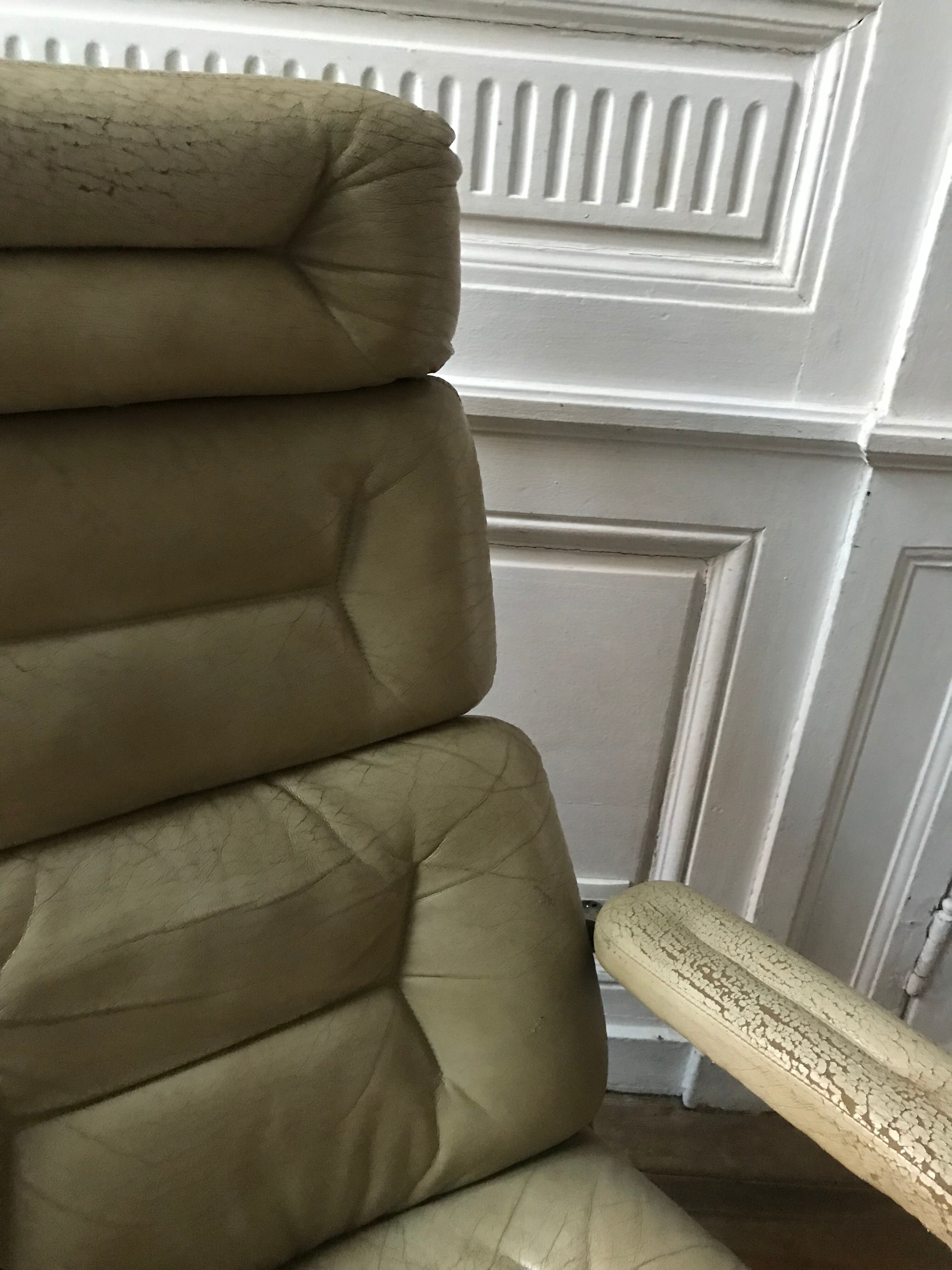 Leather armchair 70's