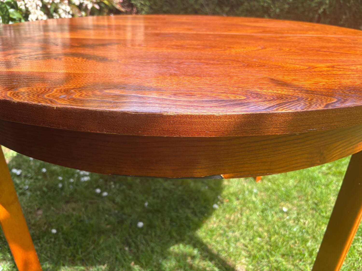 Table ronde extensible vintage