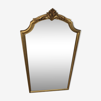 Gilded mirror French baroque style l44, 5 X h80 cm