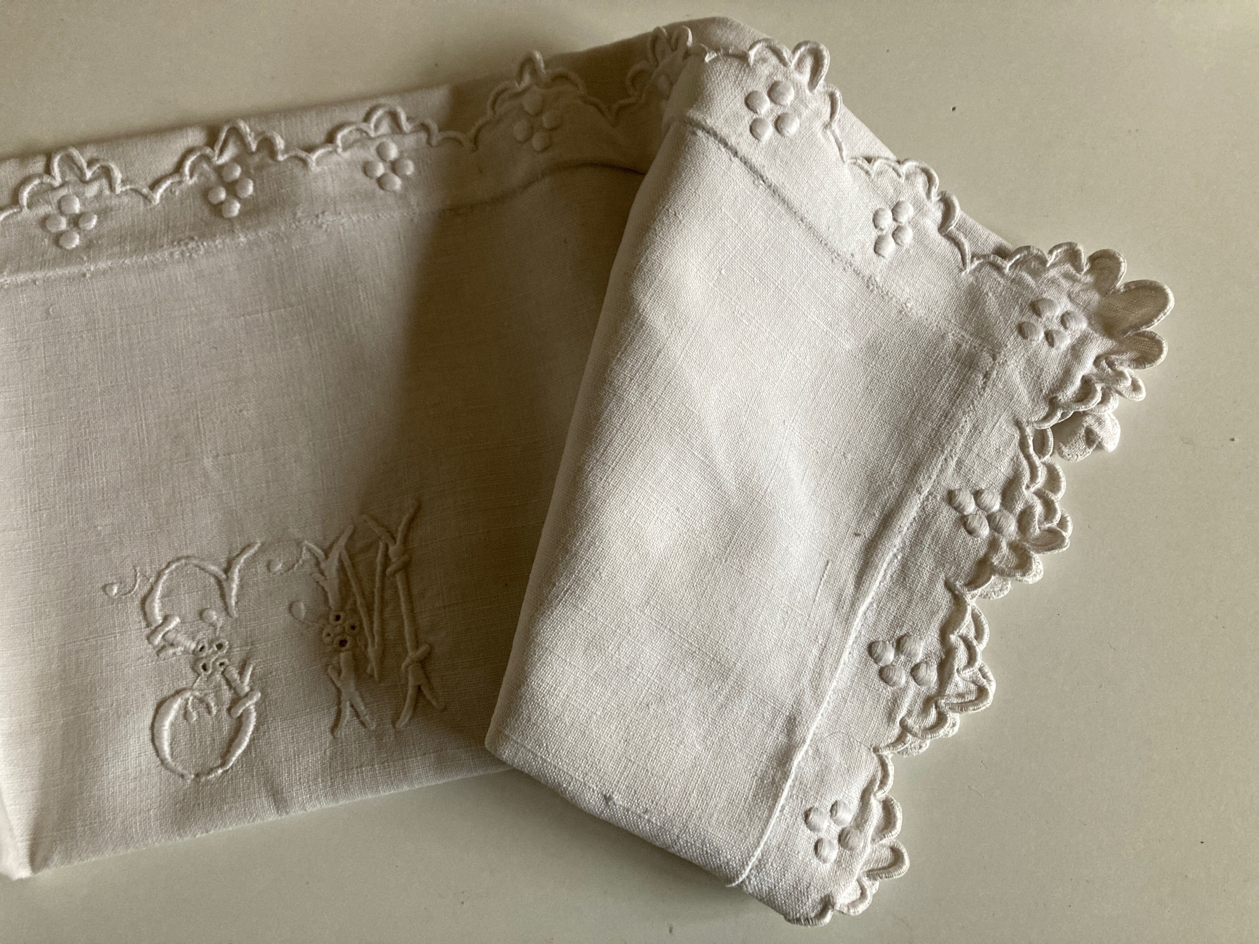 19th country pillowcase in raw linen canvas