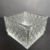 Vintage molded glass candy box