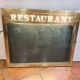 brass restaurant menu holder