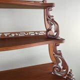Large Carved Mahogany Shelf, 19th Century