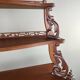 Large Carved Mahogany Shelf, 19th Century