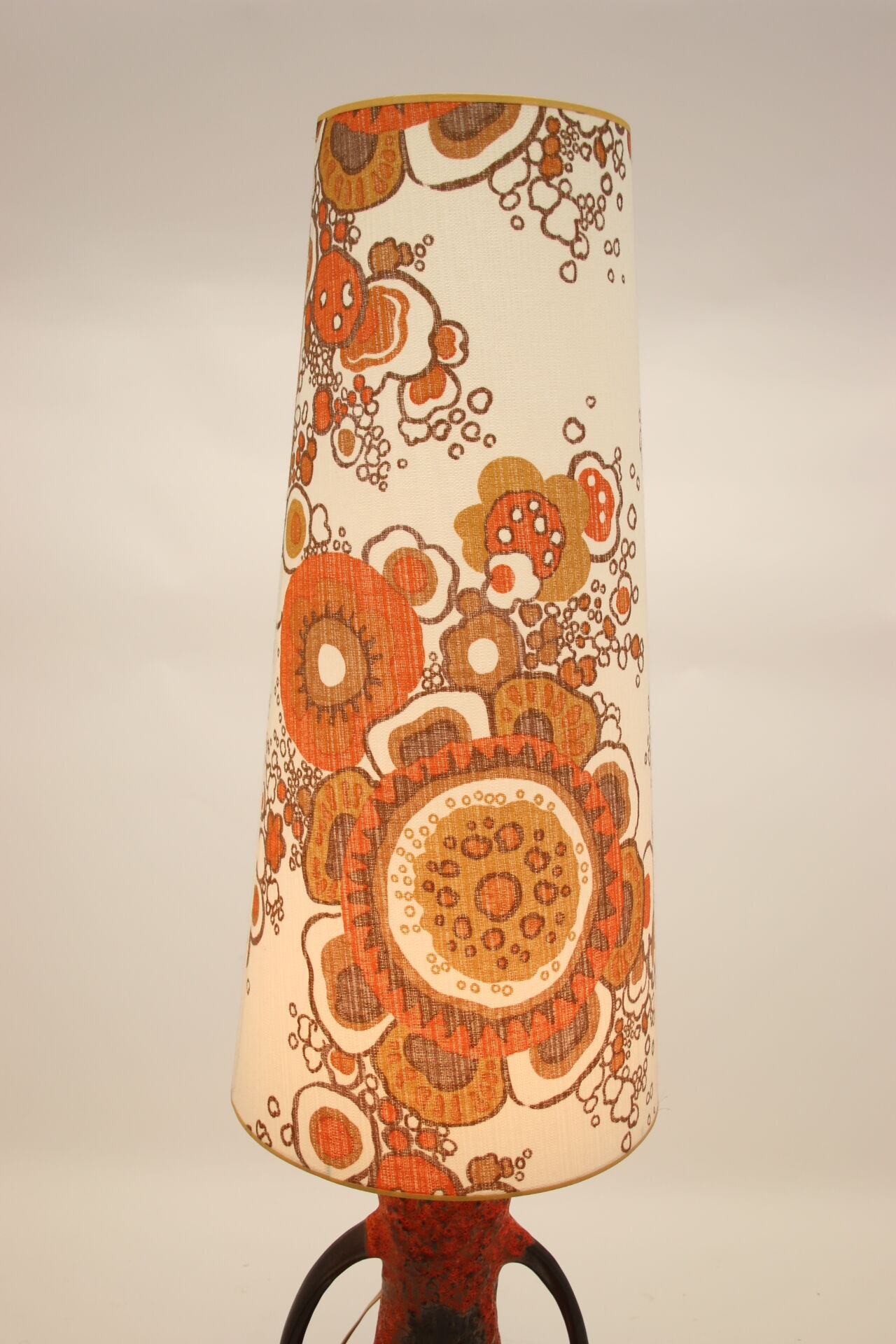 Ceramic lava floor lamp West Germany by Walter Gerhards