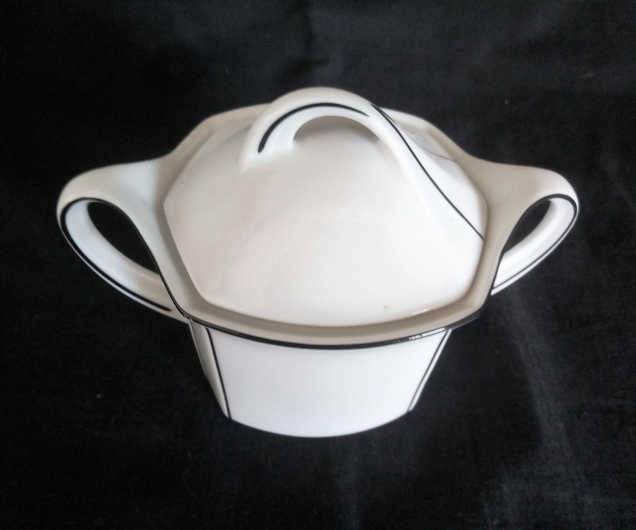 Art Deco coffee service for 6 people in porcelain Winterling Marktleuthen Bavaria (22 pieces)