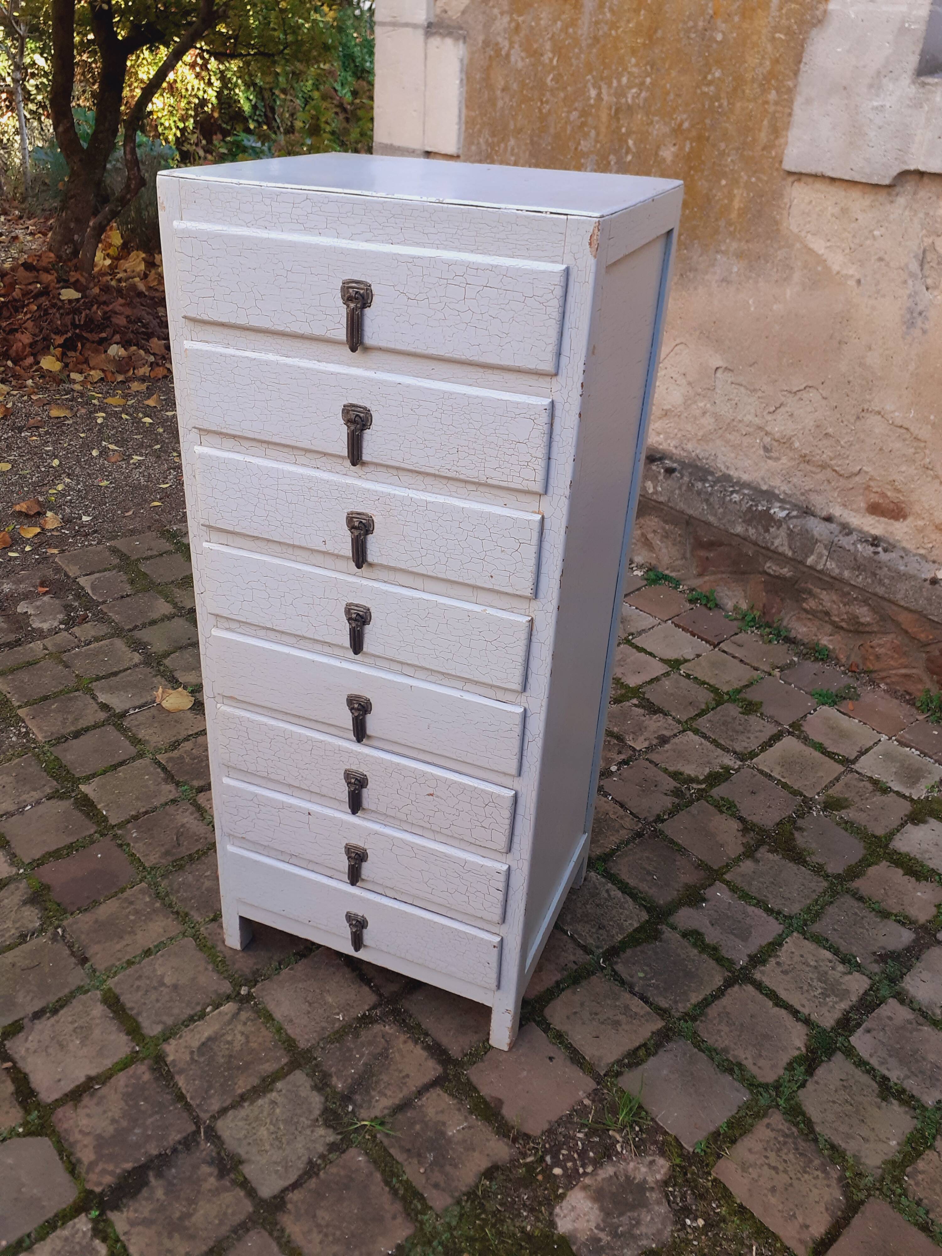 8-drawer storage unit, 1930s