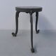 Art Nouveau stool on 3 cast iron legs